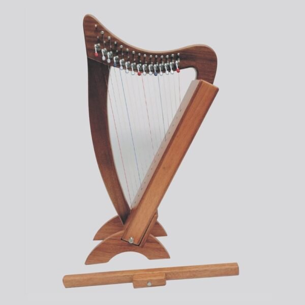 15 String Lap Harp in Mahogany Wood